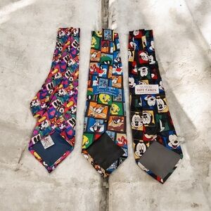 Balance Hot Cakes Mickey, Looney Tunes Stamp Collection Mickey & Co Vintage Ties